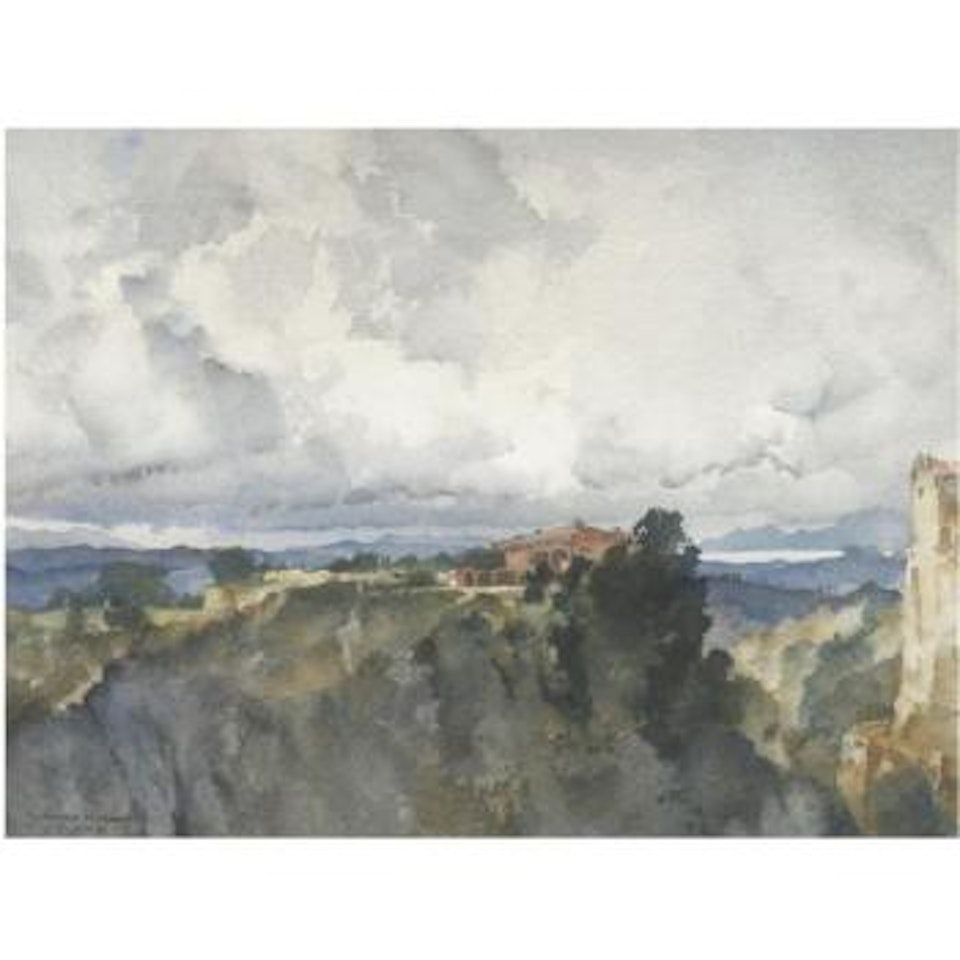 The Red House, Tourrettes by William Russell Flint