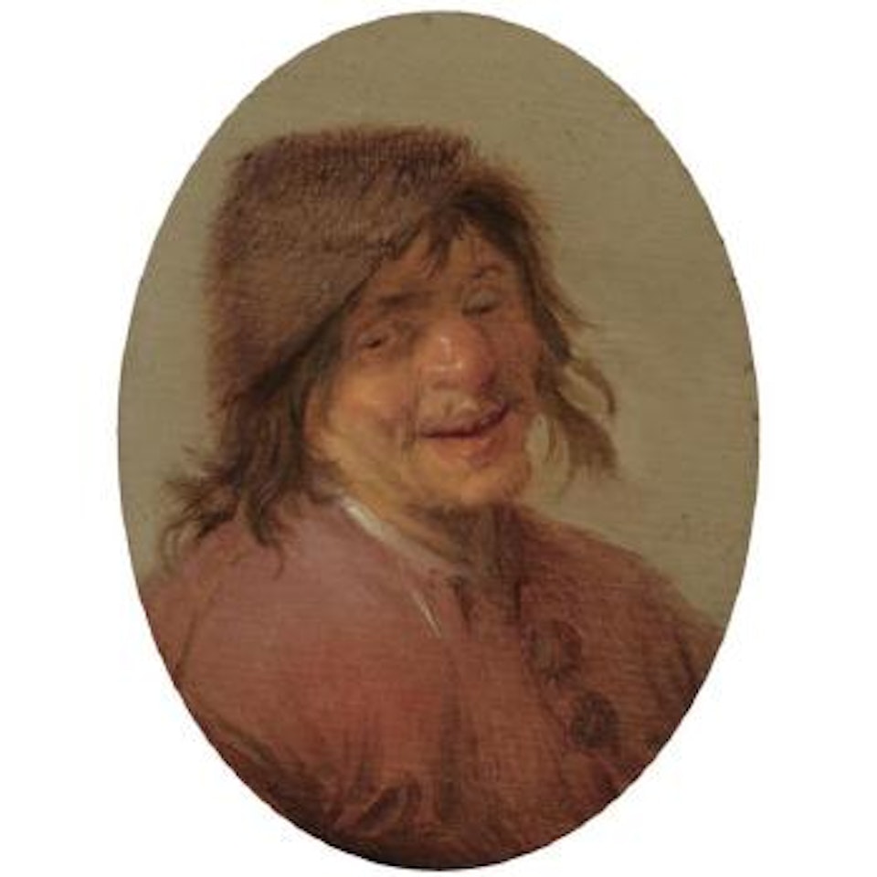 A Laughing Peasant by Adriaen van Ostade