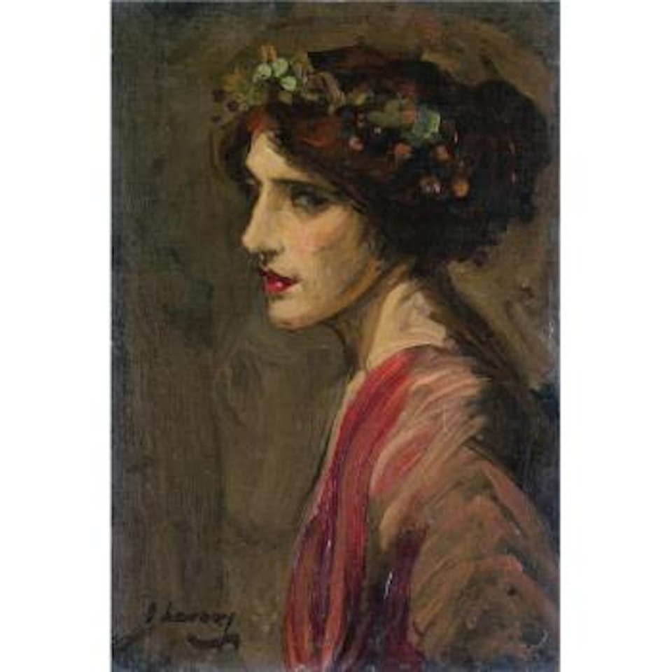 Portrait Of A Lady, Thought To Be Mrs Ralph Peto by John Lavery