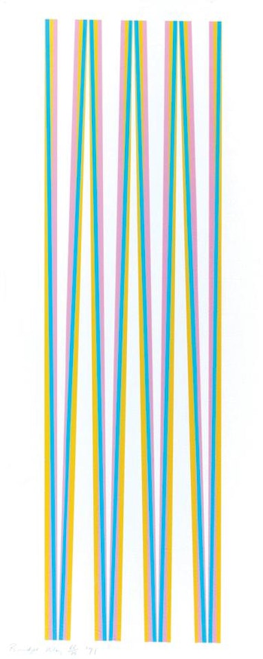 Elongated Triangles (s.10-14) by Bridget Riley