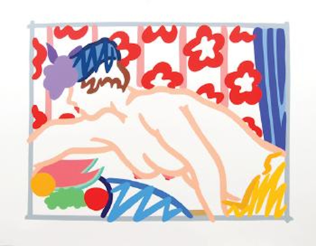 Judy Reaching Over Table by Tom Wesselmann