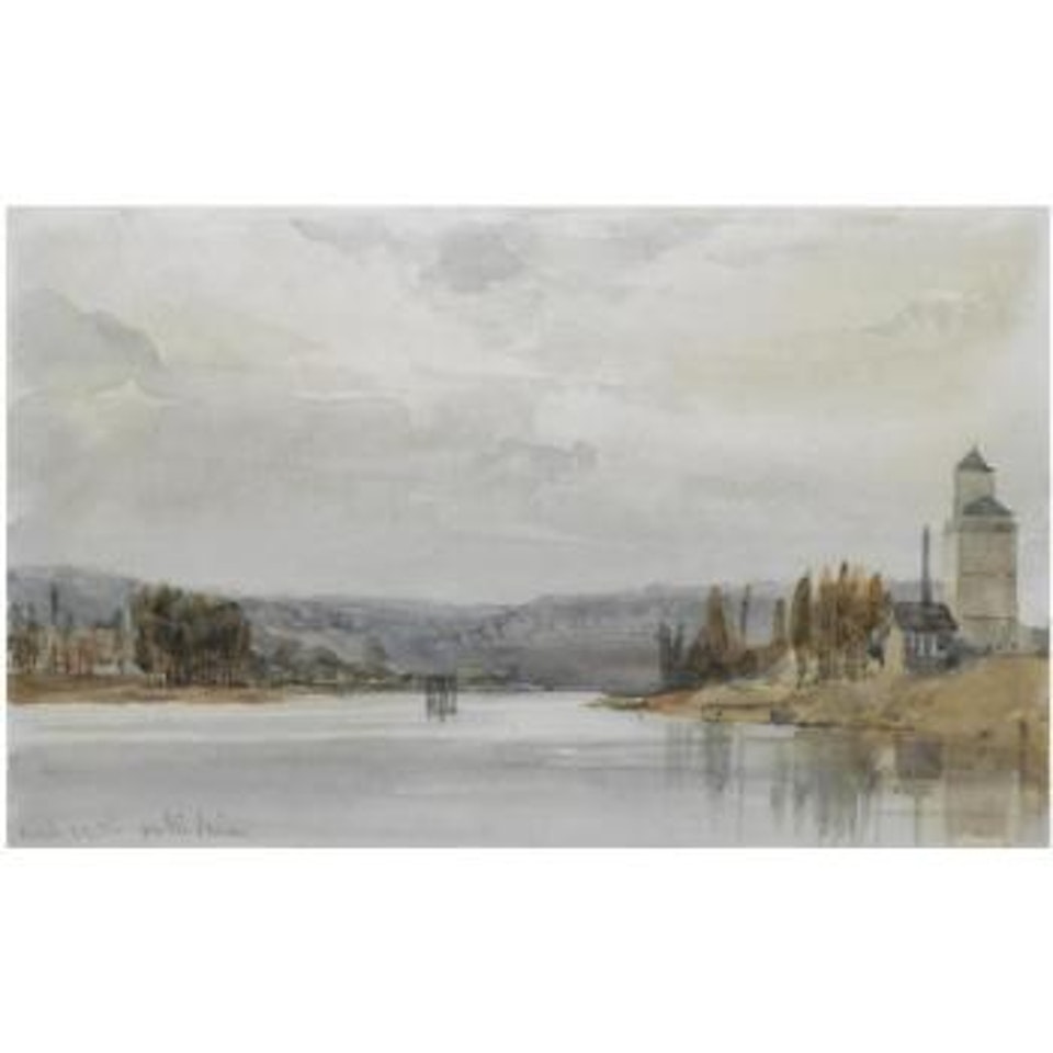 On The Seine Near Paris by William Callow