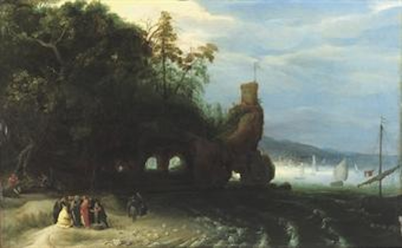 Christ preaching at the Sea of Galilee by Adriaen van Stalbemt