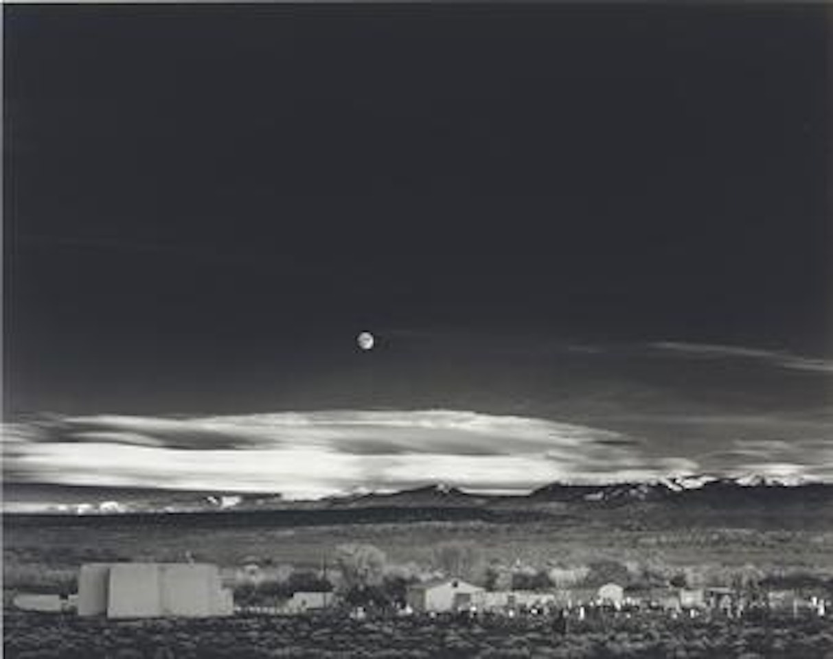 Moonrise, Hernandez, New Mexico by Ansel Adams