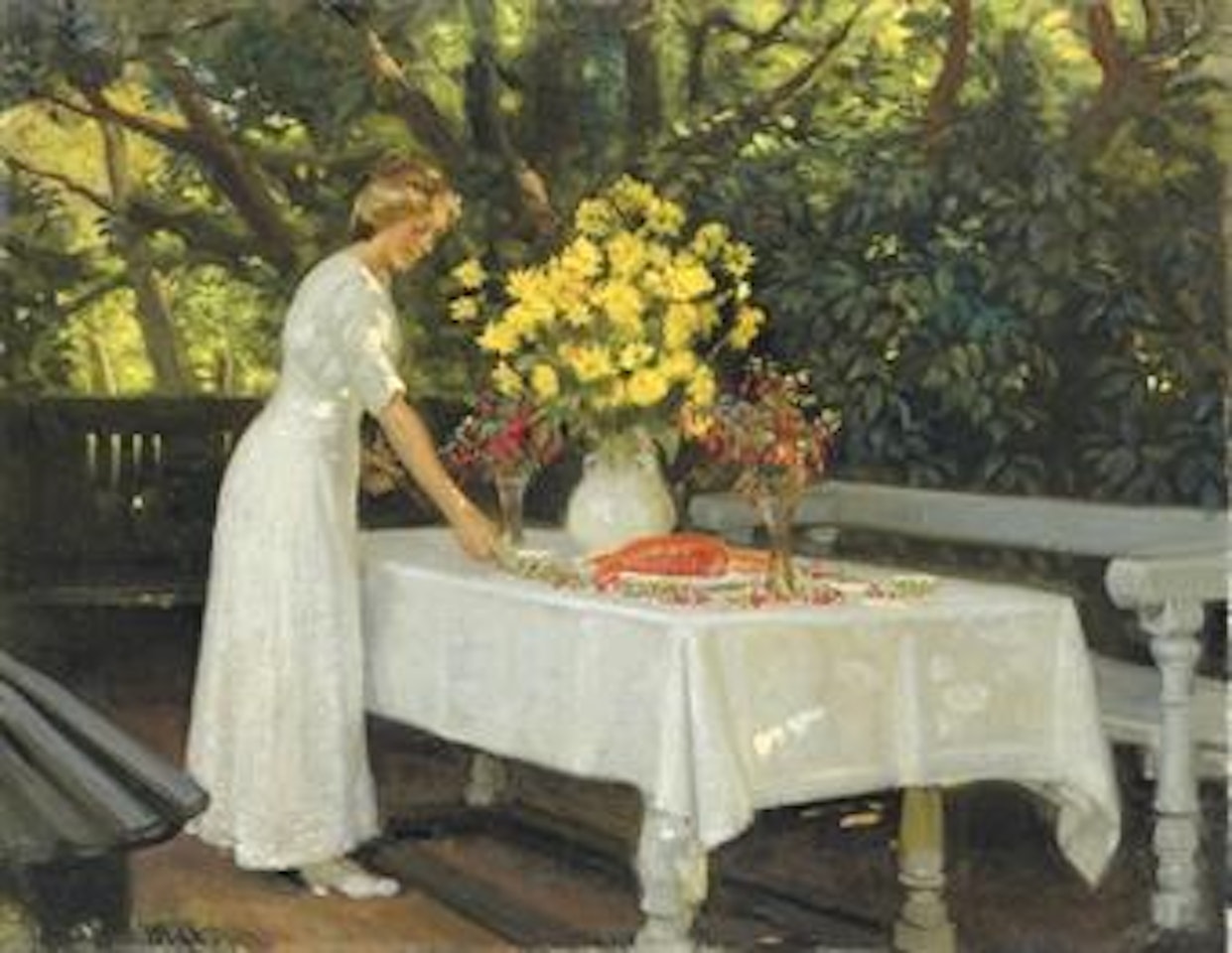 Frokost forberedes (Preparing Lunch) by Michael Ancher