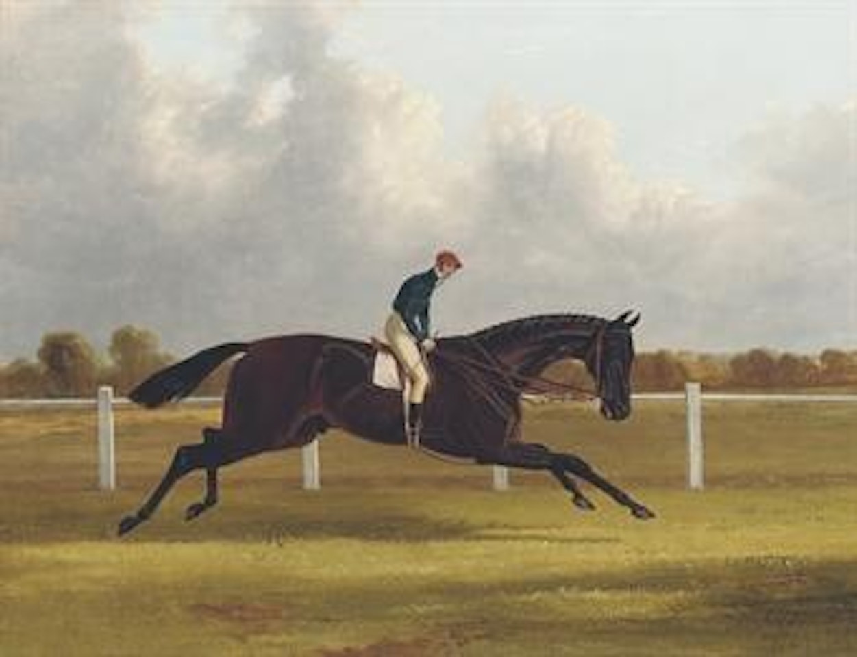 Major Yarburgh's brown colt, Charles XII, winner of the 1839 St. Leger, with William Scott up by John Frederick Herring