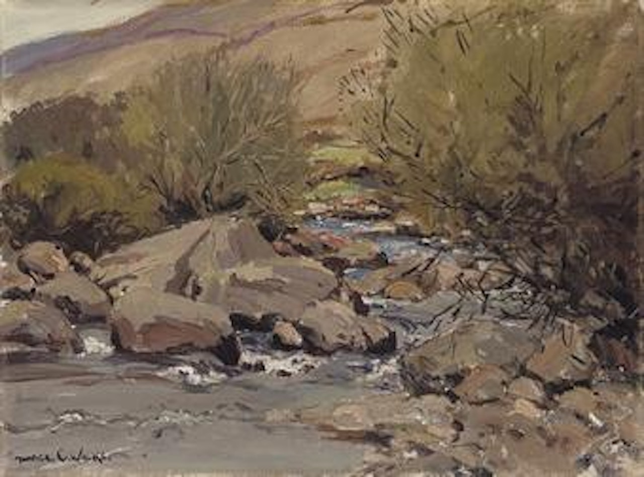 Early Spring, Cushendun River, Co Antrim by Maurice Canning Wilks