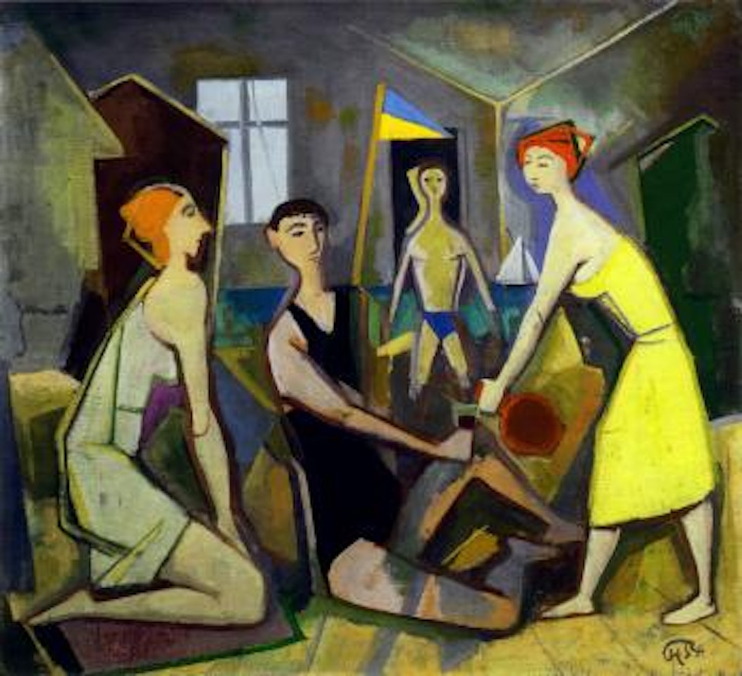 Am Bootshaus by Karl Hofer