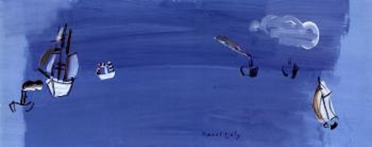 Les navires vers le large by Raoul Dufy