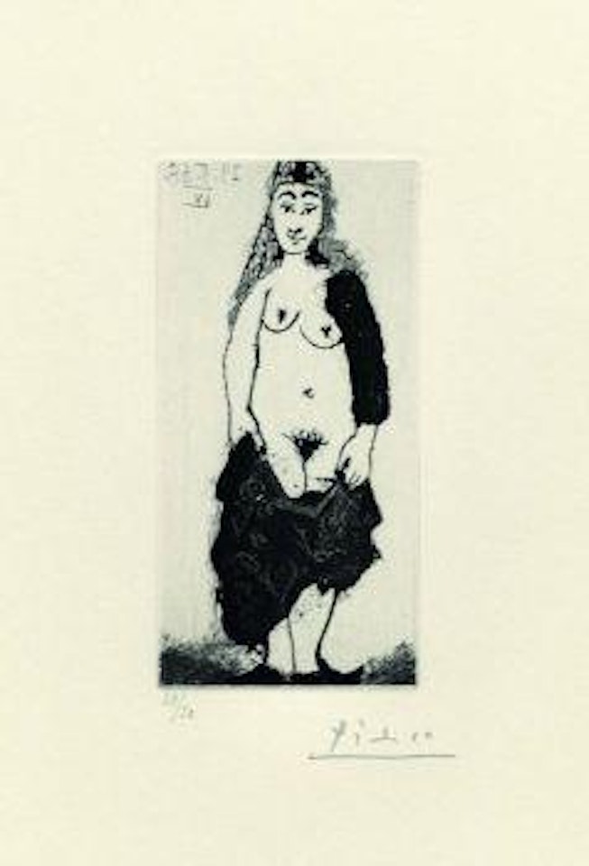 Maja a la robe dechiree (C.R. Bloch 1607 / Kornfeld 1623 B.b.1.) by Pablo Picasso