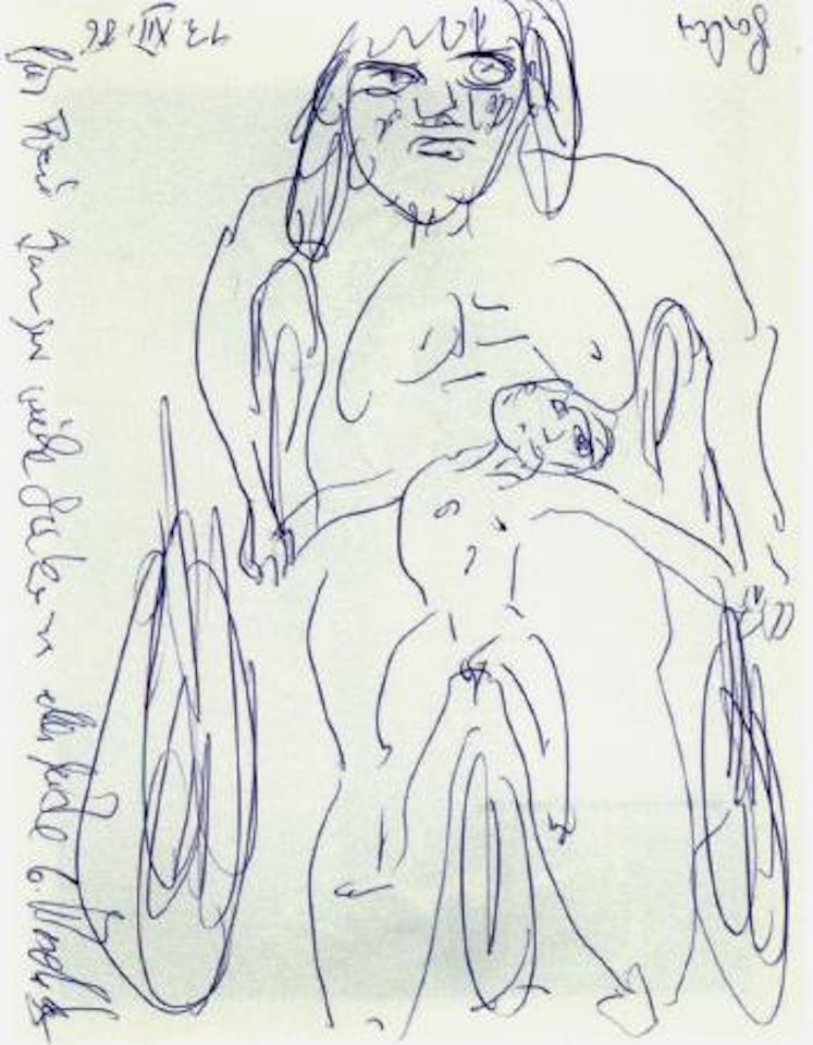 Mother and child by Georg Baselitz