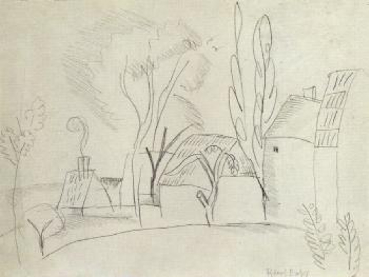 La cheminee fumante by Raoul Dufy