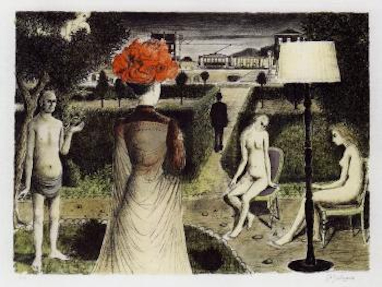 The Garden by Paul Delvaux