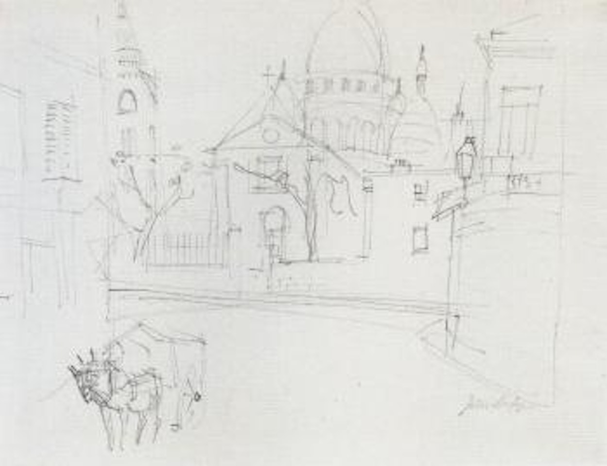 Montmartre, La Sacre Coeur by Jean Dufy