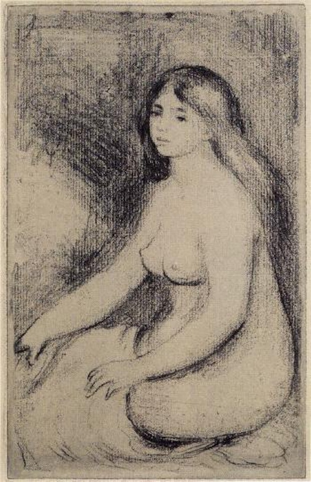 Baigneuse assise by Pierre-Auguste Renoir