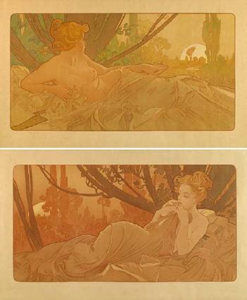 Dawn. Dusk by Alphonse Mucha