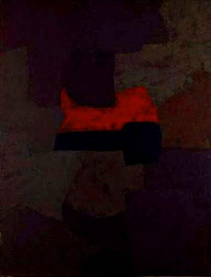 Composition gris brun et rouge by Serge Poliakoff