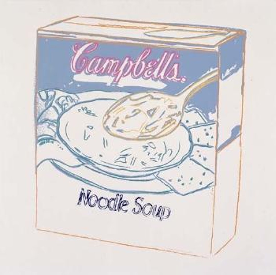 Campbell's Soup box painting by Andy Warhol