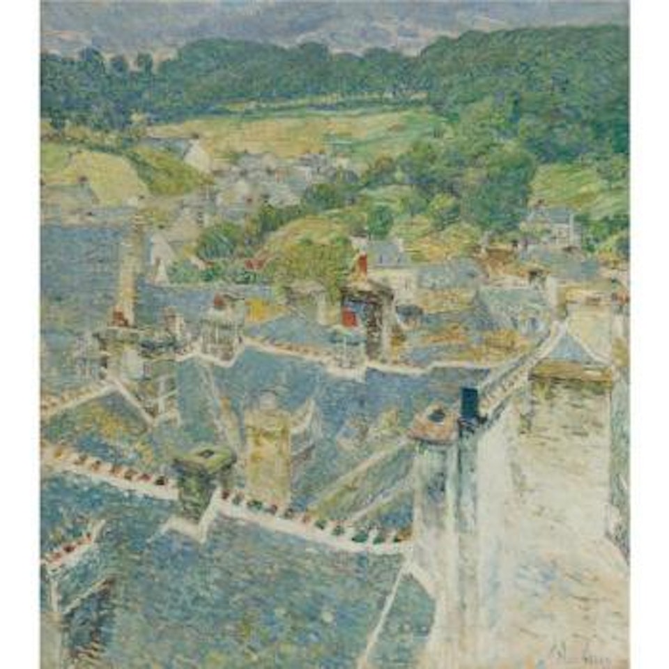 Rooftops, Pont-aven, Brittany by Childe Hassam