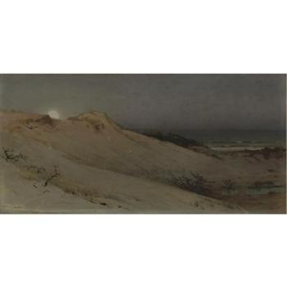 Sandhills Moonrise (Moonrise Over The Dunes) by William Trost Richards