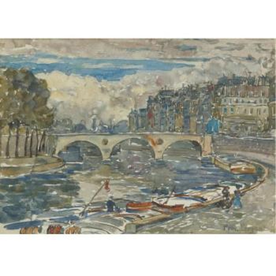 Pont Marie by Maurice Prendergast