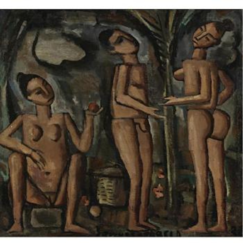 Adam And Eve by Joaquín Torres-García