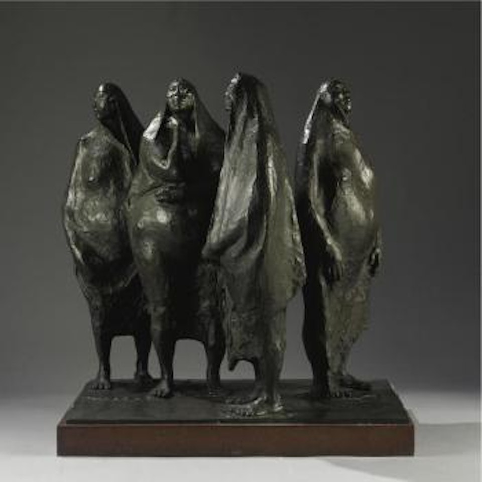 Cuatro Mujeres De Pie by Francisco Zuñiga