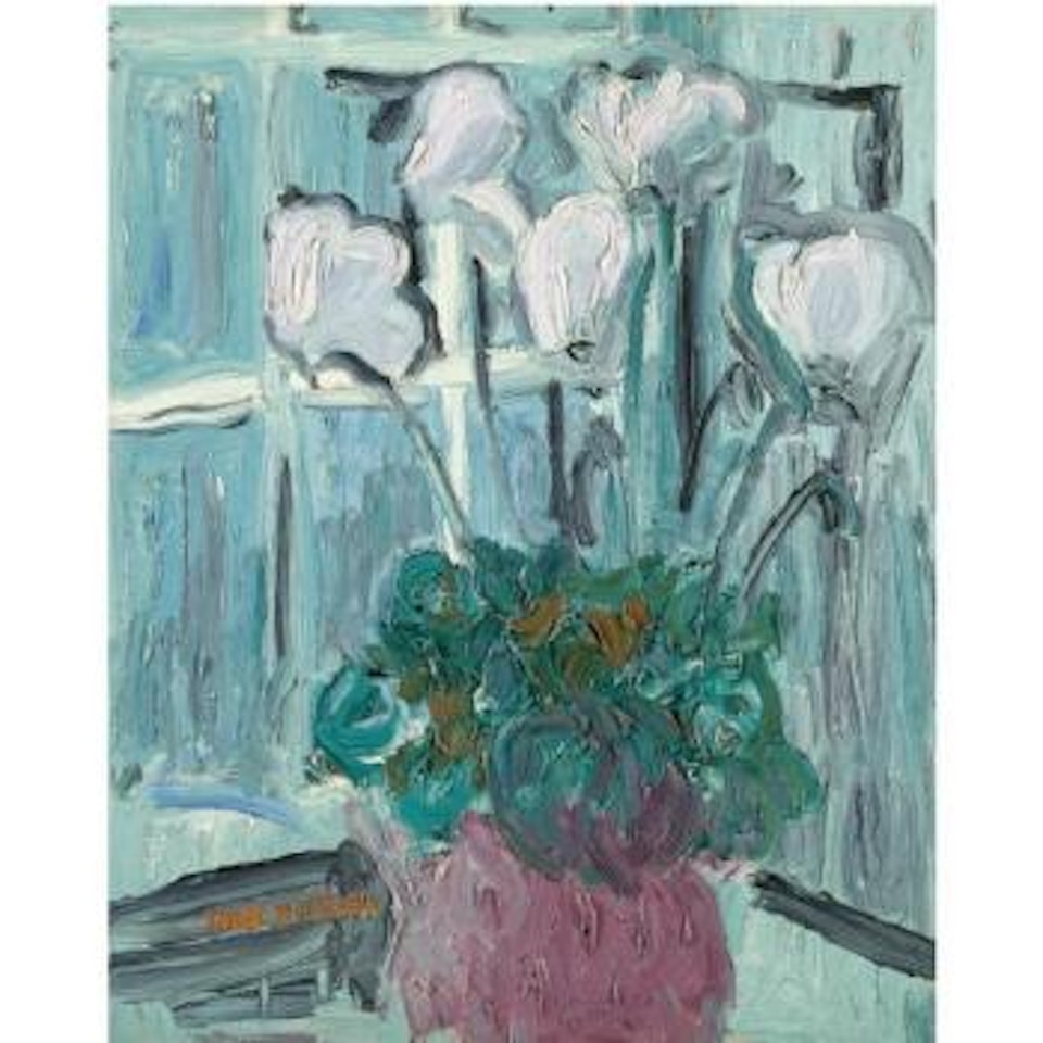 Vit Cyklamen (White Cyclamen) by Inge Schiöler