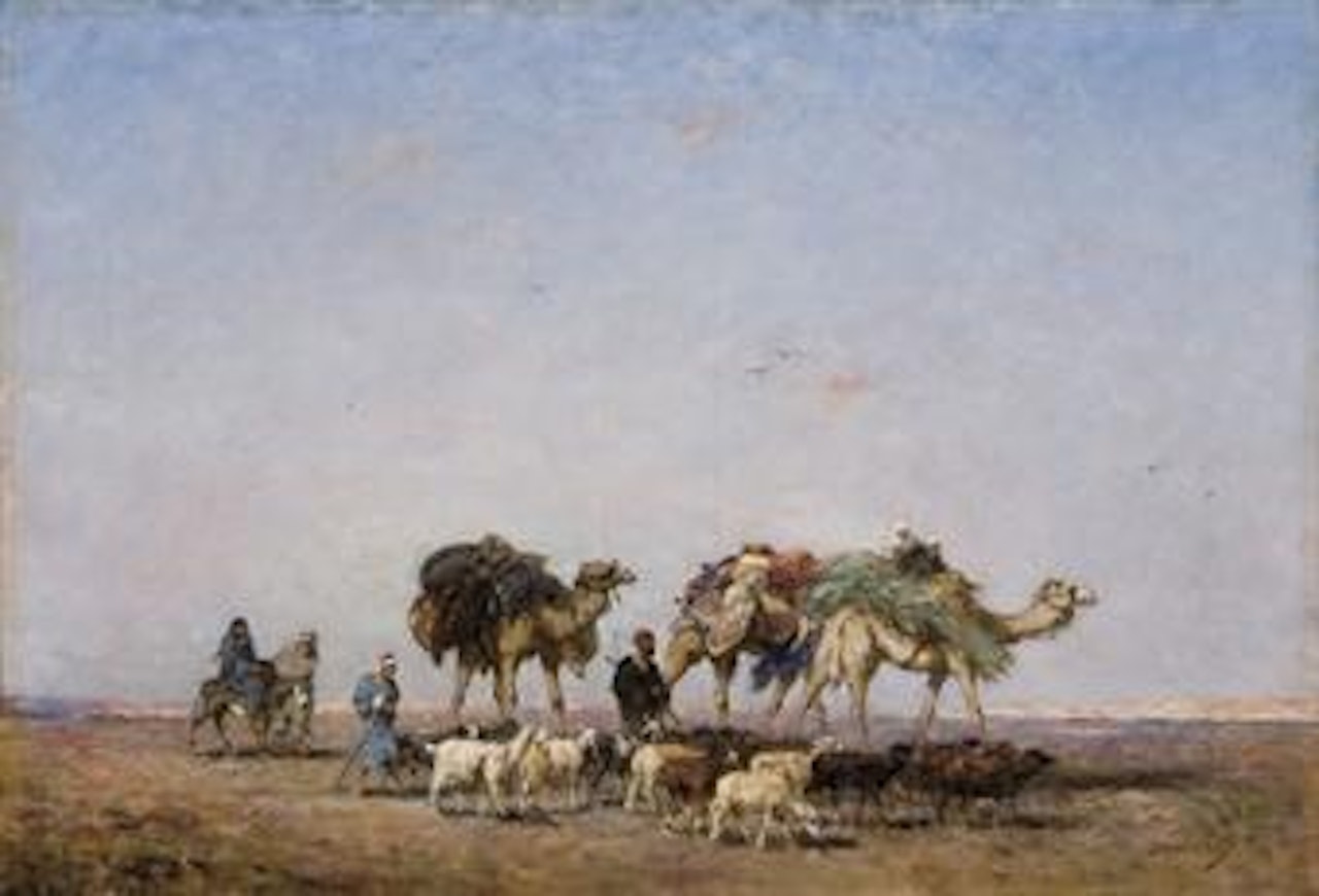 Le retour du désert by Narcisse Berchere