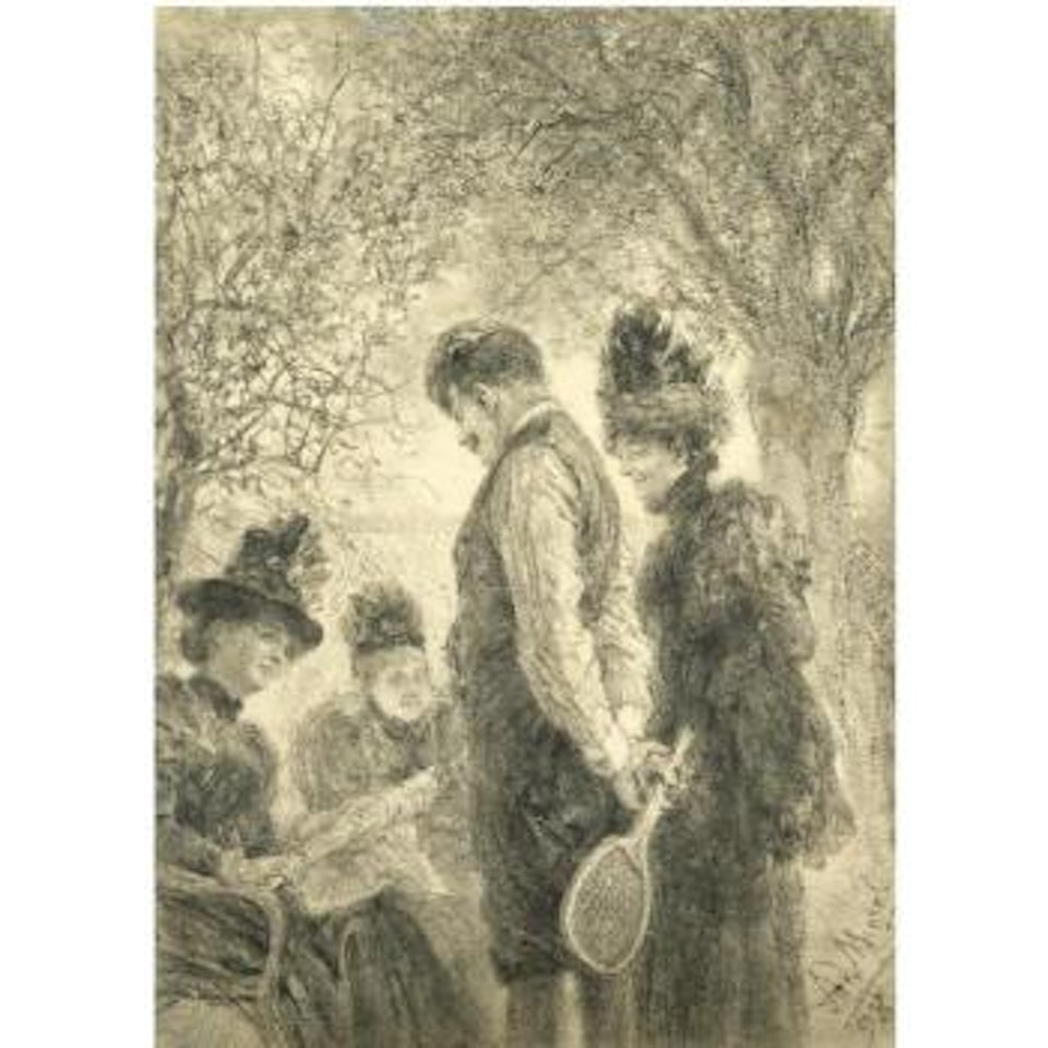 Nach Dem Tennisspiel (After The Match) by Adolph Menzel