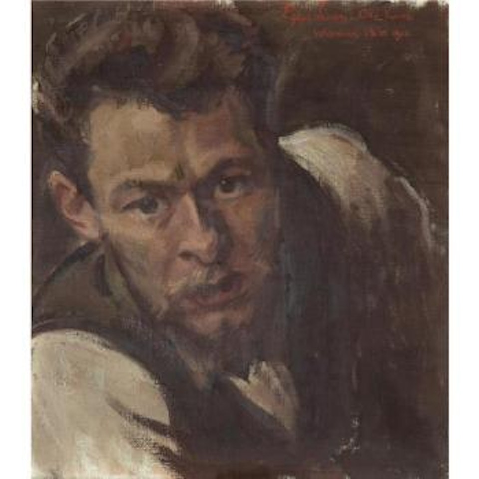Bildnis Otto Kunz (Portrait Of Otto Kunz) by Albin Egger-Lienz