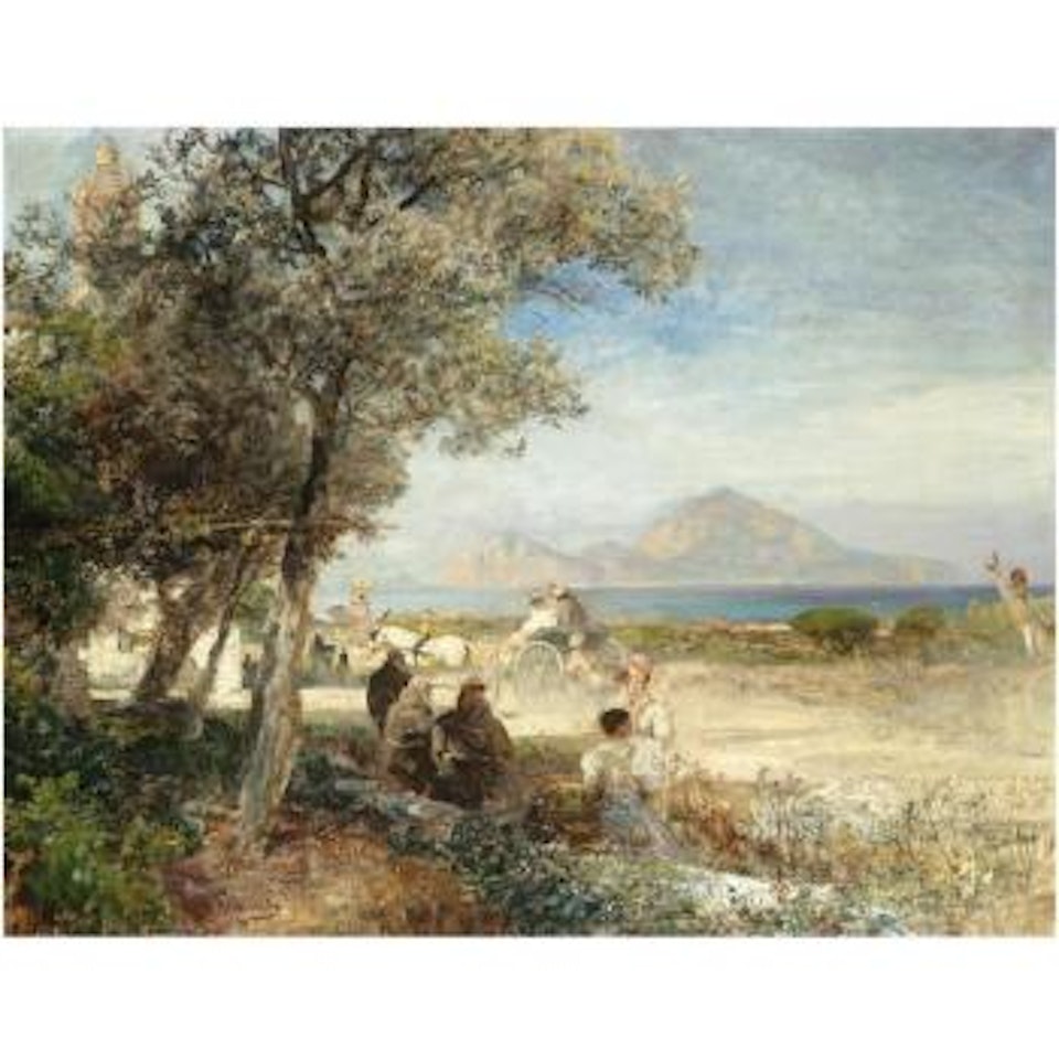 Blick Auf Den Golf Von Neapel (View Of The Bay Of Naples) by Oswald Achenbach