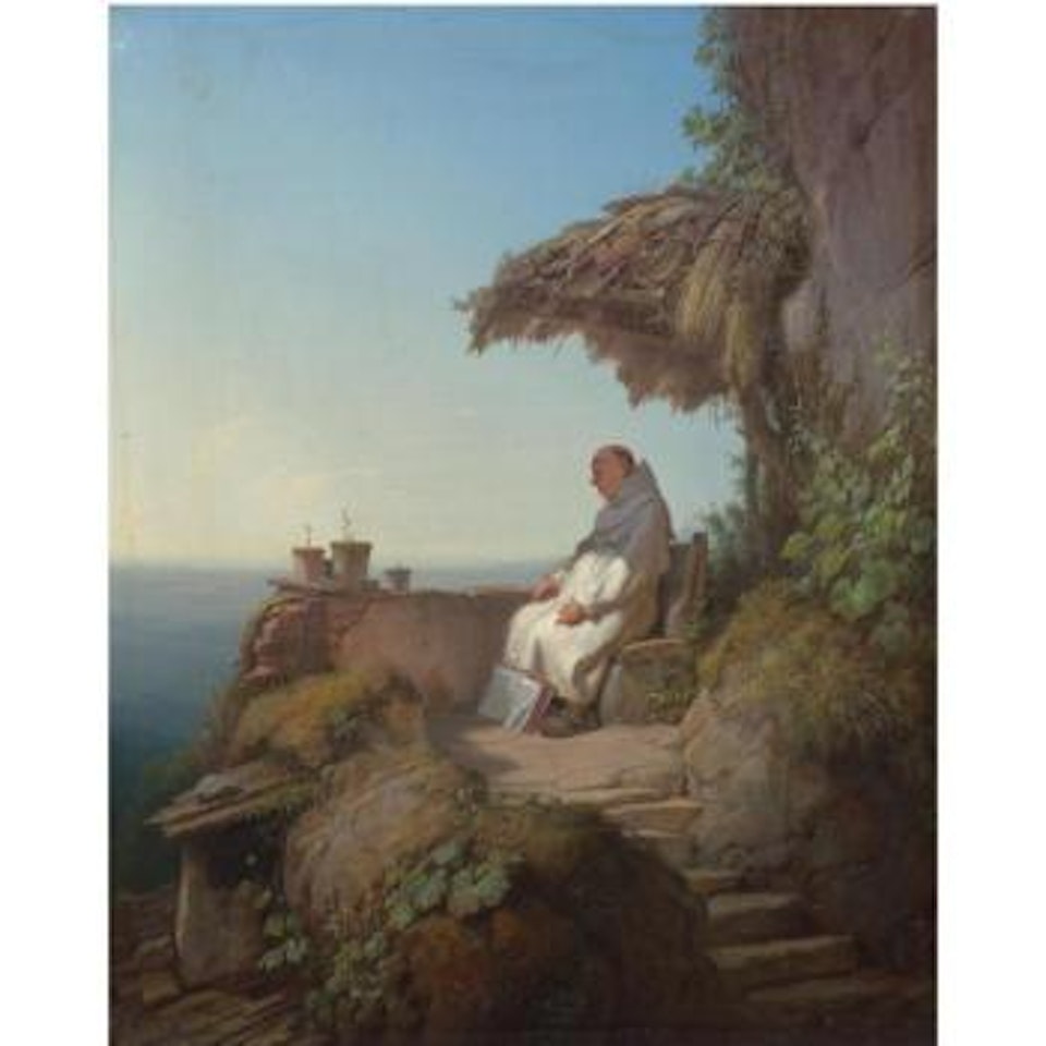 Der Eingeschlafene Einsiedler (The Sleeping Hermit) by Carl Spitzweg