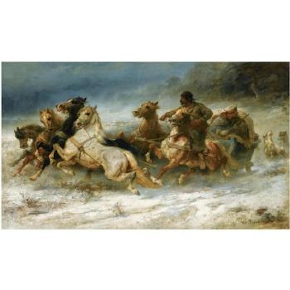 Verfolgt! (The Pursuit) by Adolf Schreyer