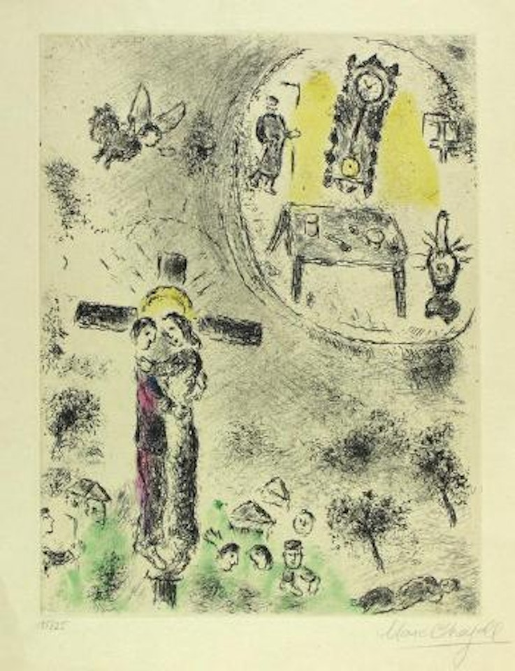 Celui qui dit des choses sans rien dire by Marc Chagall