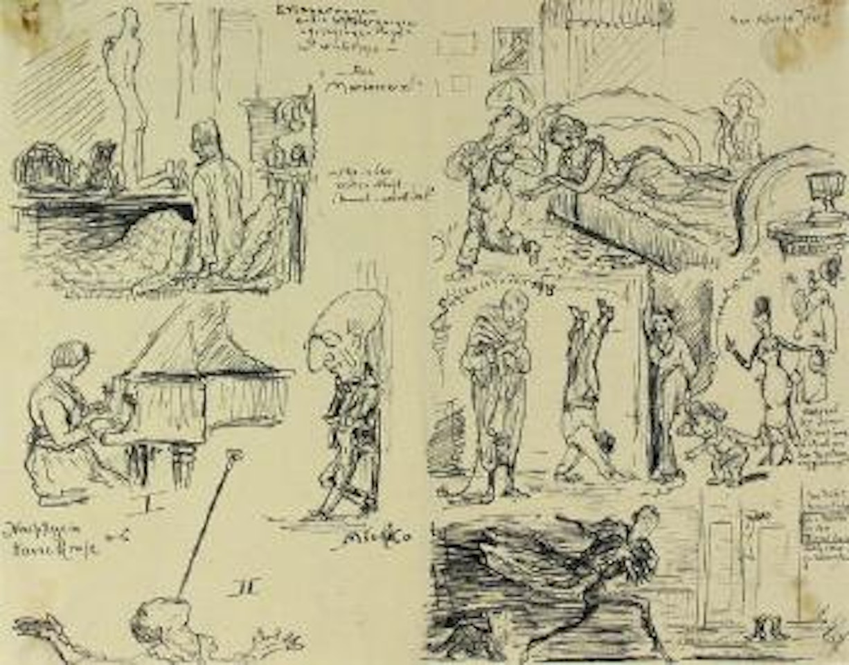 Erinnerungen an die letzt vergangenen 'Grinzinger Tage' im Winter 1918 by Alfred Kubin