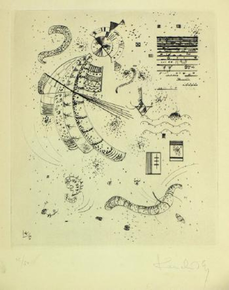 Etching for 24 Essais de Jakovsky by Wassily Kandinsky