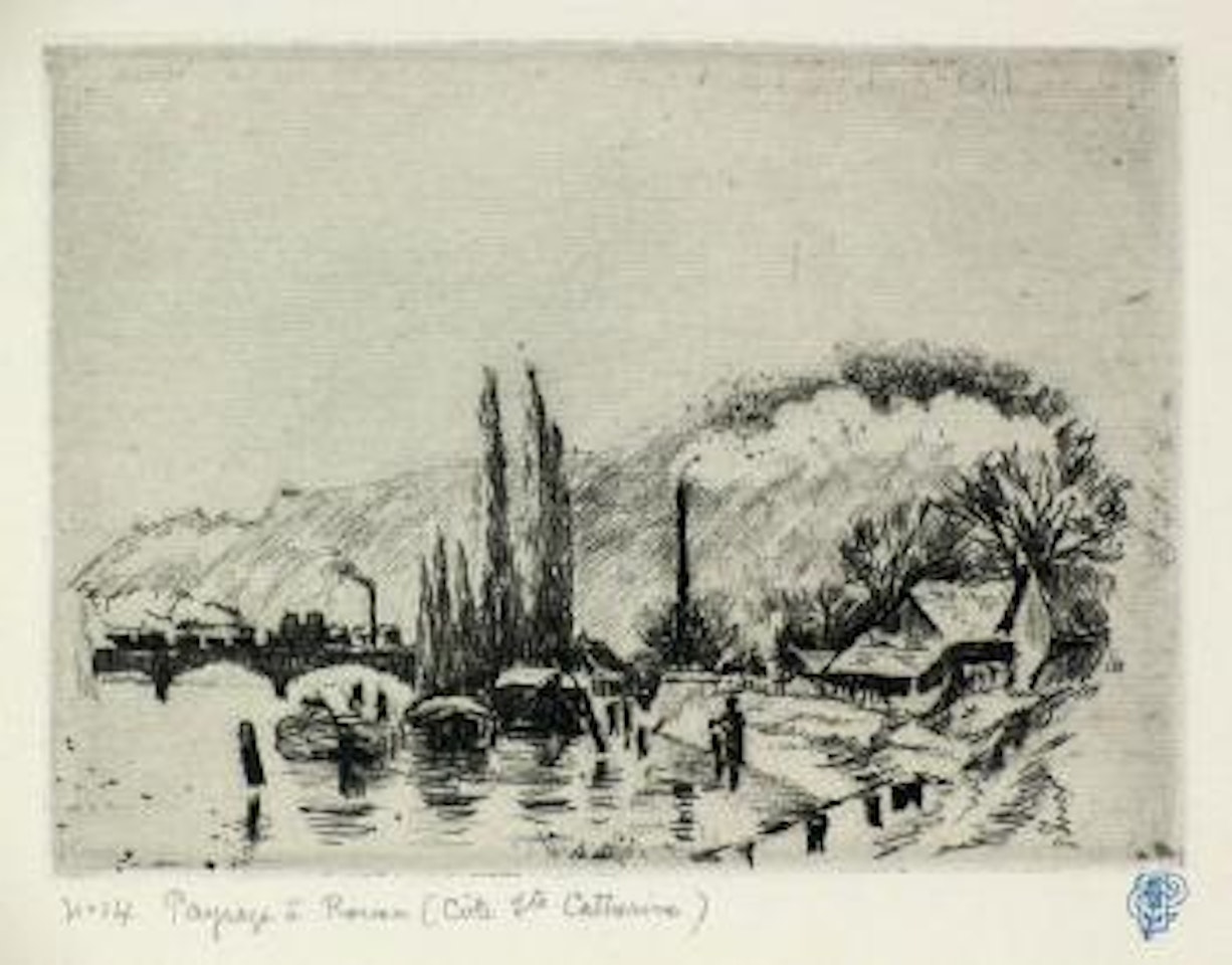 Paysage a Rouen by Camille Pissarro