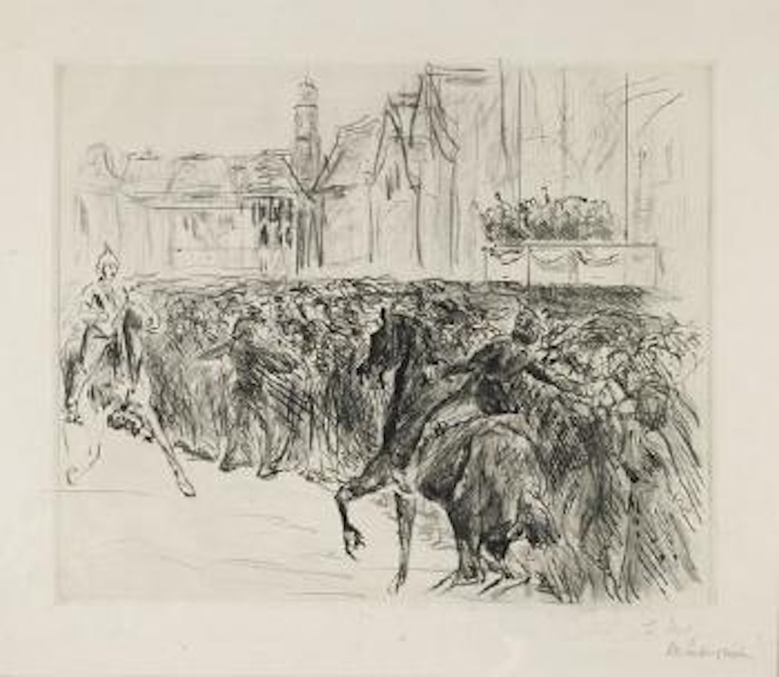 Einzug der Konigin von Holland by Max Liebermann