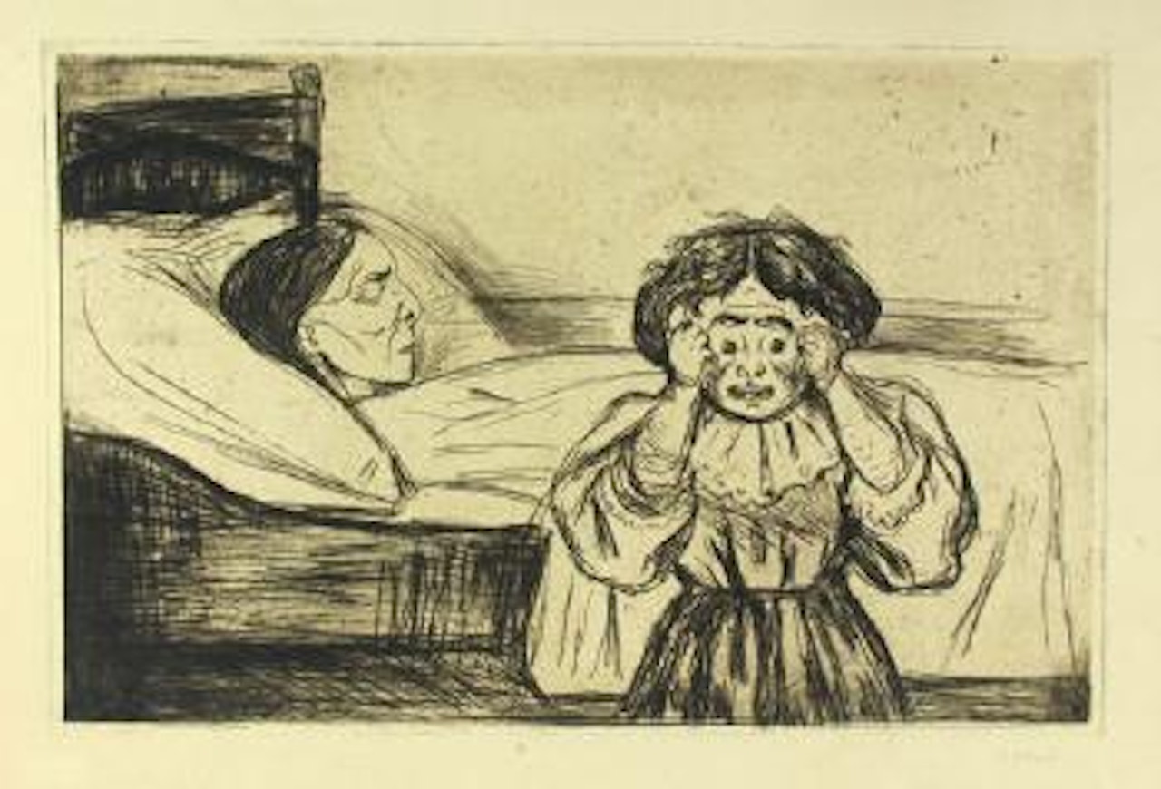 Die tote Mutter und das Kind by Edvard Munch