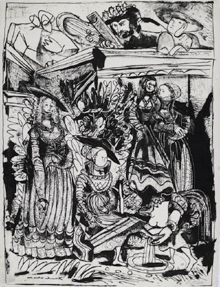 David et Bathsabee by Pablo Picasso