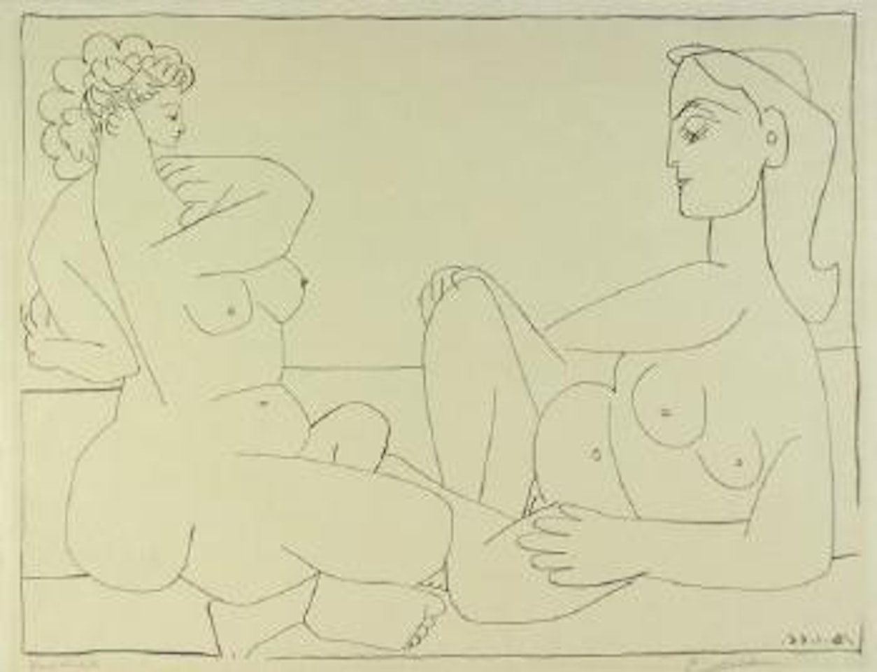 Deux Femmes sur la Plage by Pablo Picasso