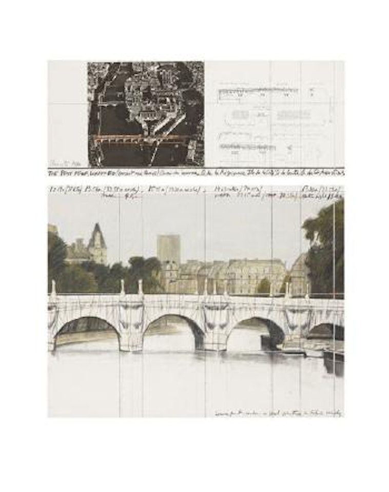 Wrapped Pont Neuf (Project for Paris) by Christo