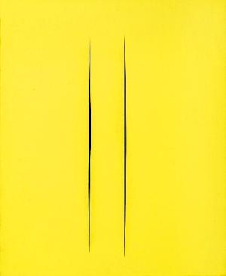 Concetto saziale, Attese by Lucio Fontana