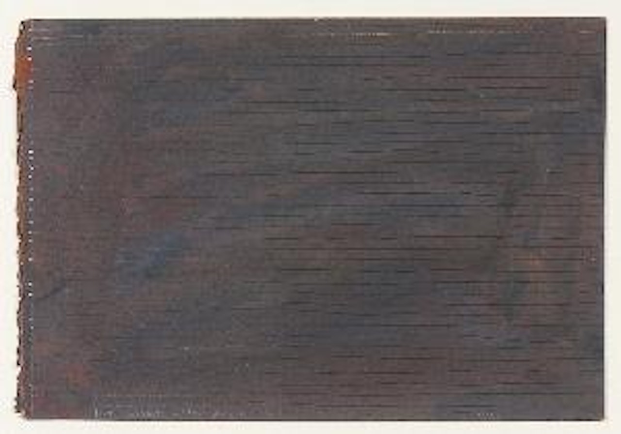 Horizontal lines not straight not touching by Sol LeWitt