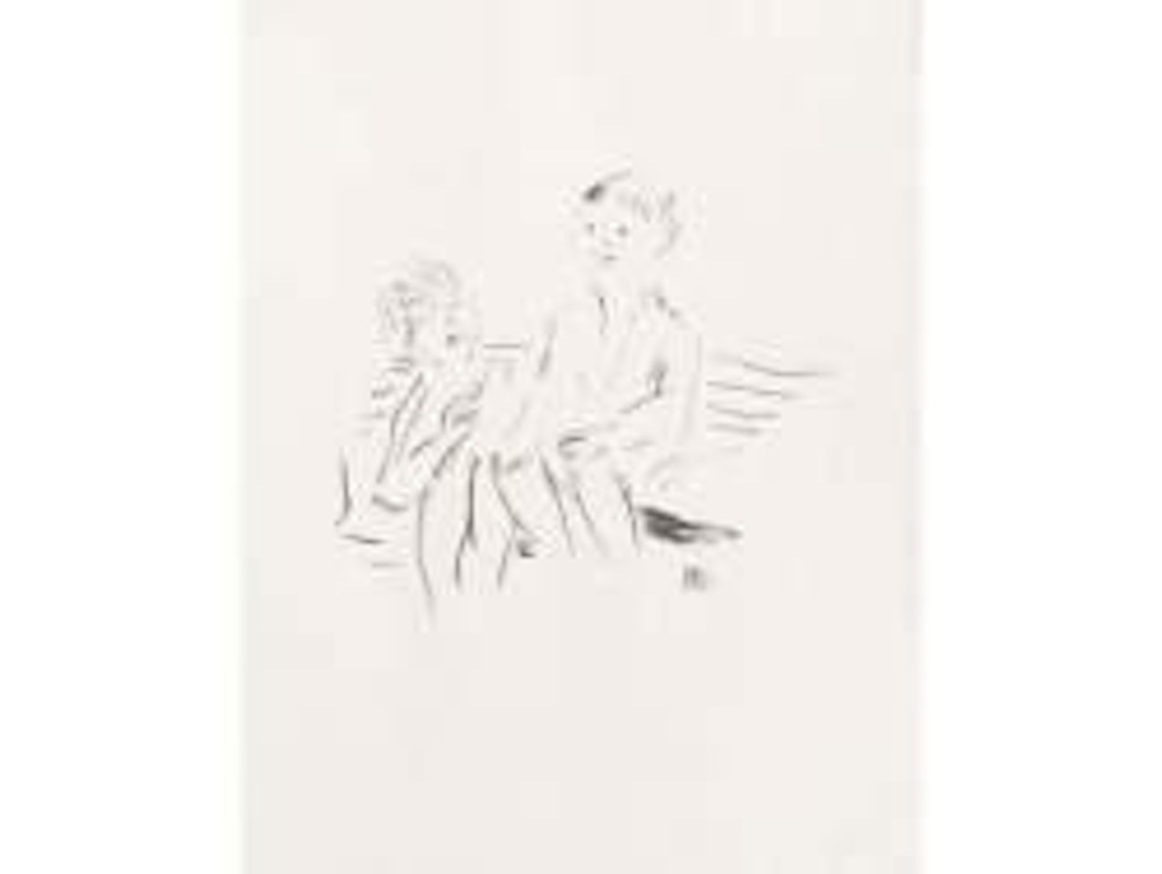Les enfants sur le banc by Pierre Bonnard