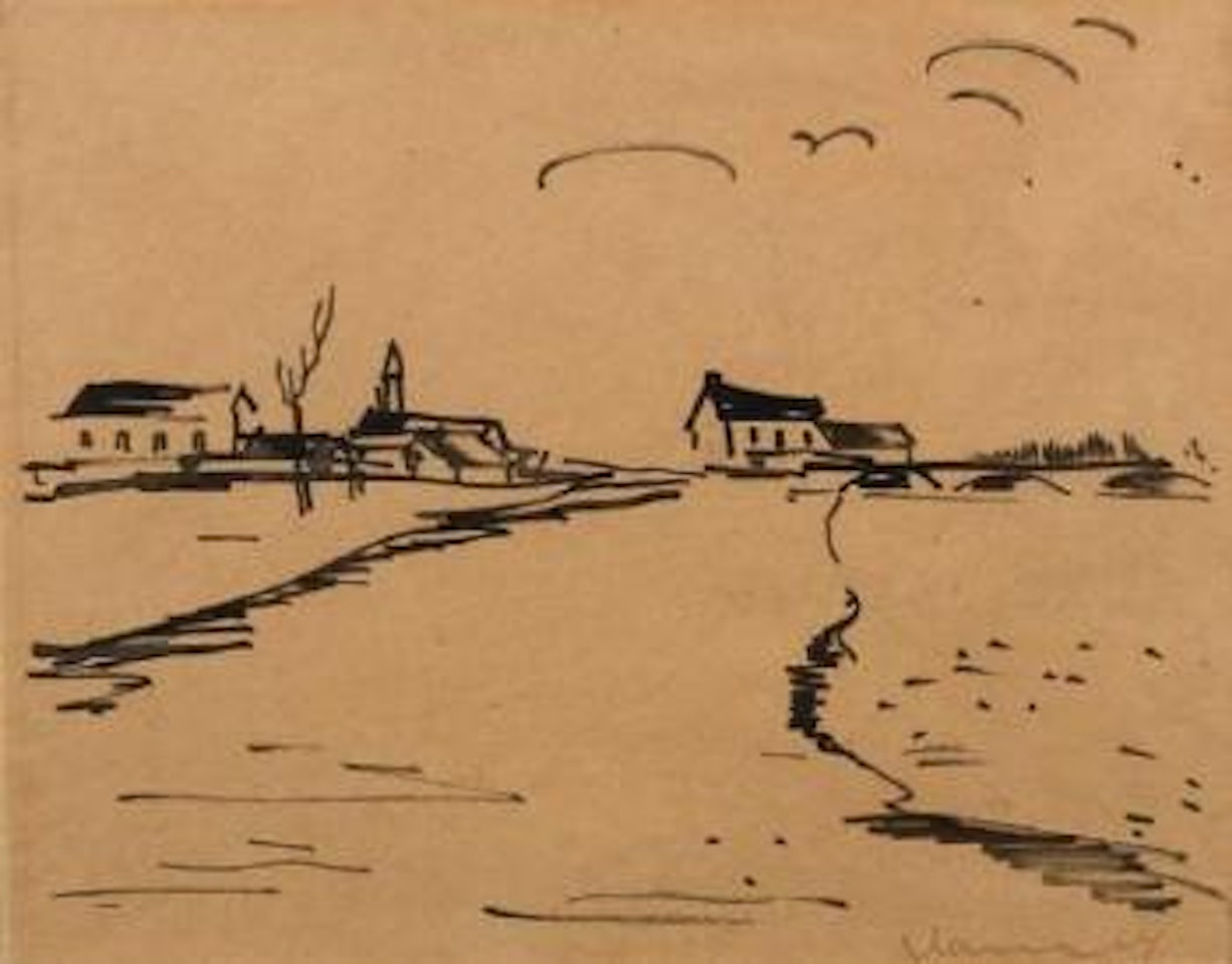 Village de campagne by Maurice de Vlaminck
