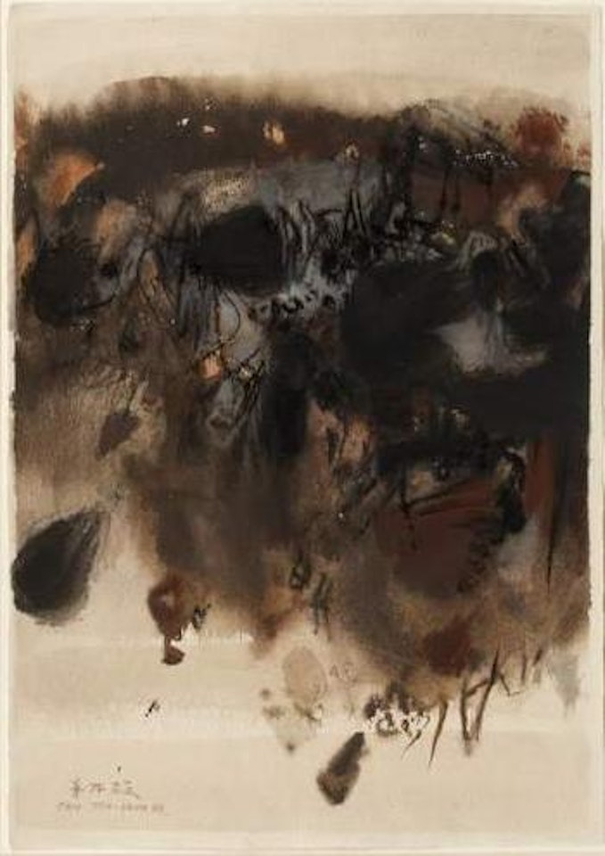 Composition abstraite by Chu Teh-Chun