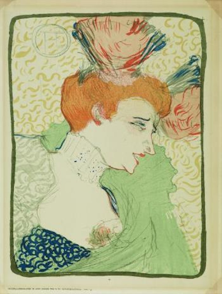 Mademoiselle Marcelle Lender, en buste by Henri de Toulouse-Lautrec