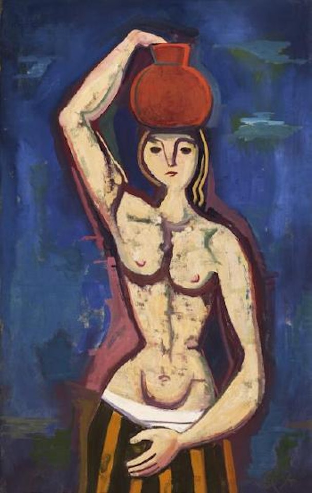 Madchen mit Krug by Karl Hofer